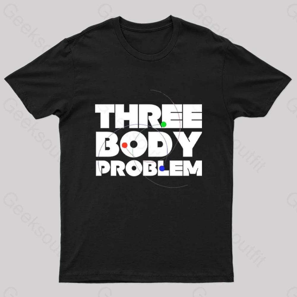 Three Body Problem Space Geek T-Shirt Black / S