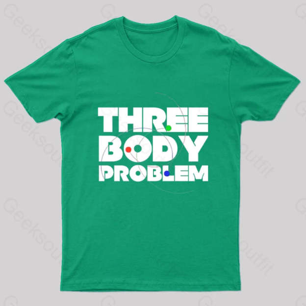 Three Body Problem Space Geek T-Shirt Green / S