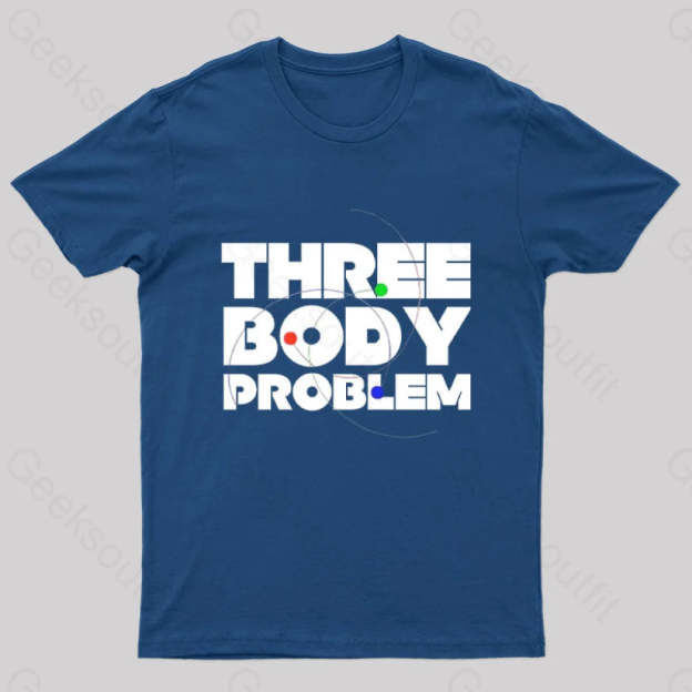Three Body Problem Space Geek T-Shirt Navy / S
