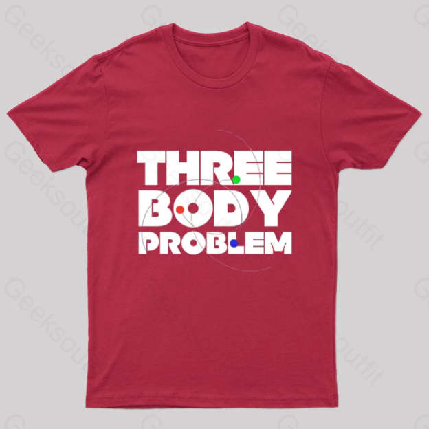 Three Body Problem Space Geek T-Shirt Red / S