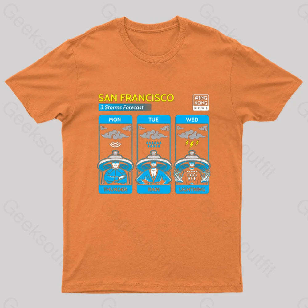Three Storms Nerd T-Shirt Orange / S
