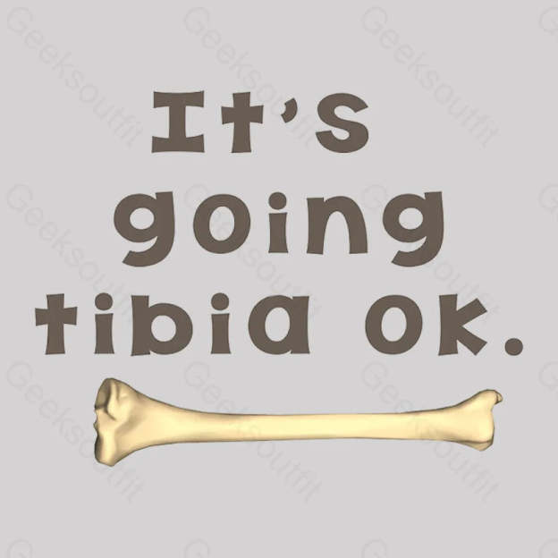 Tibia Bone Pun Geek T-Shirt