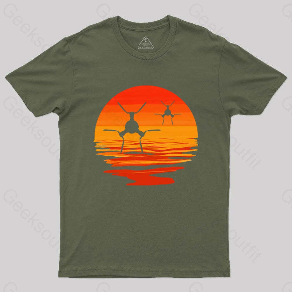 Tie/D Defender T-Shirt Army Green / S Yc