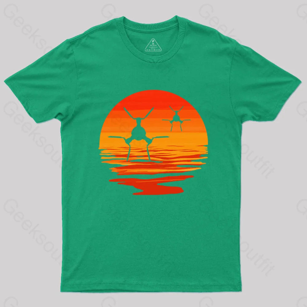 Tie/D Defender T-Shirt Green / S Yc