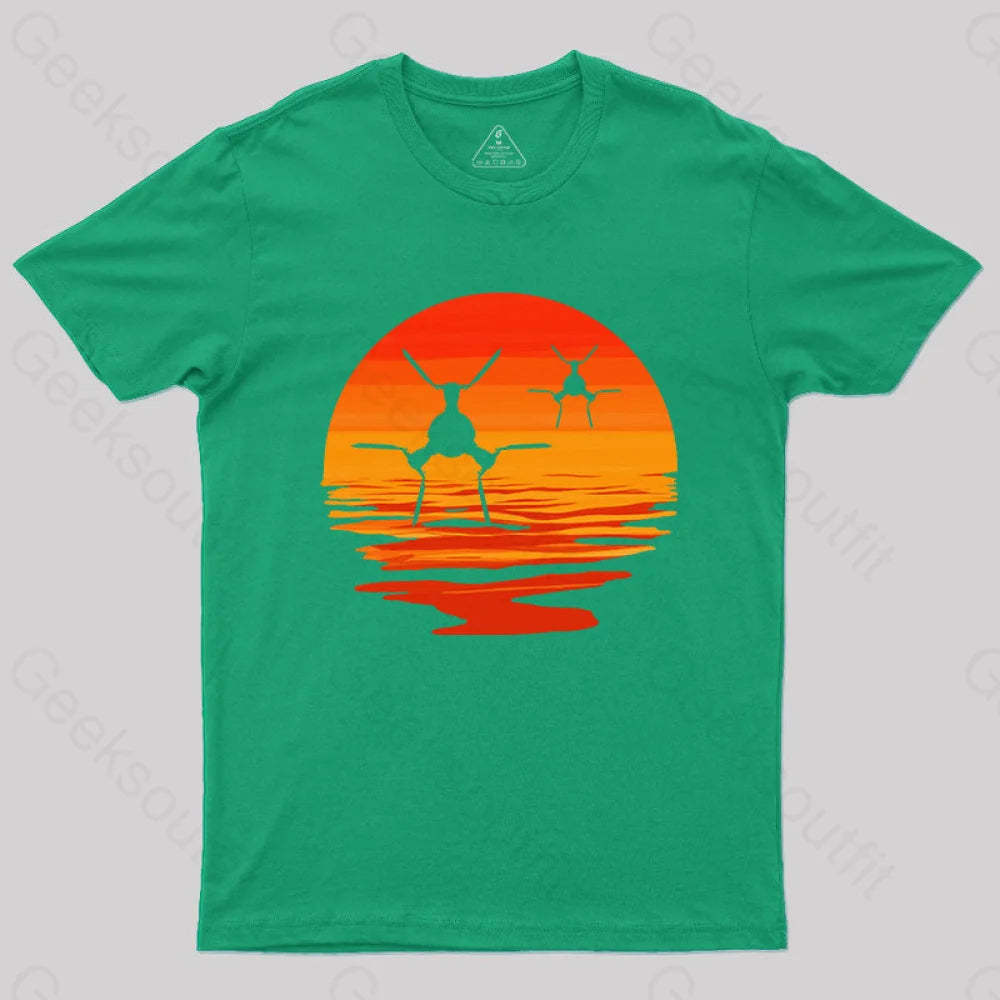 Tie/D Defender T-Shirt Green / S Yc