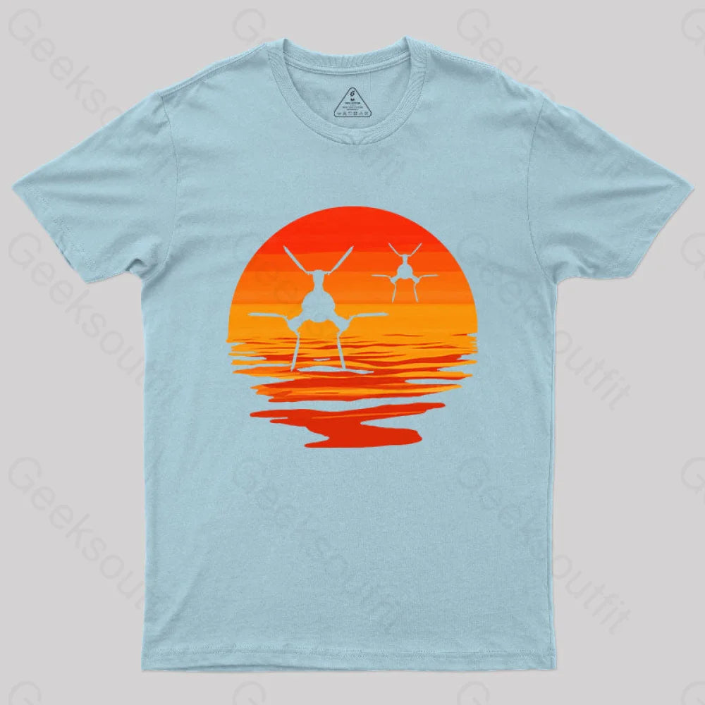 Tie/D Defender T-Shirt Light Blue / S Yc