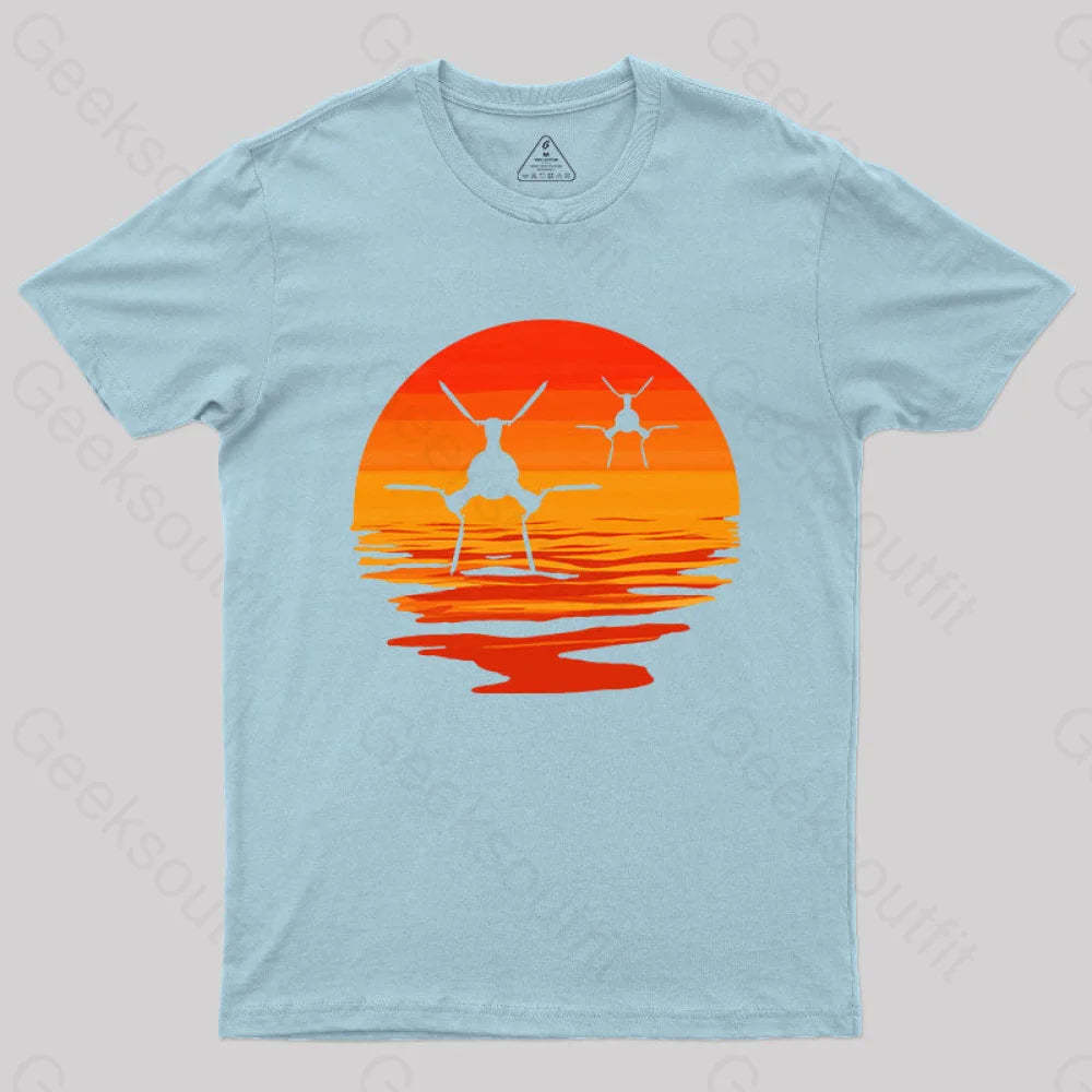 Tie/D Defender T-Shirt Light Blue / S Yc