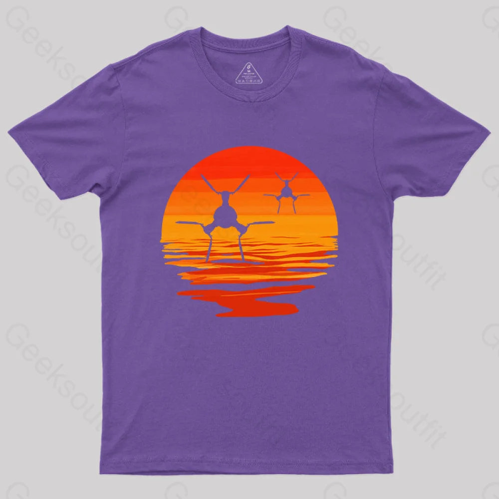 Tie/D Defender T-Shirt Purple / S Yc