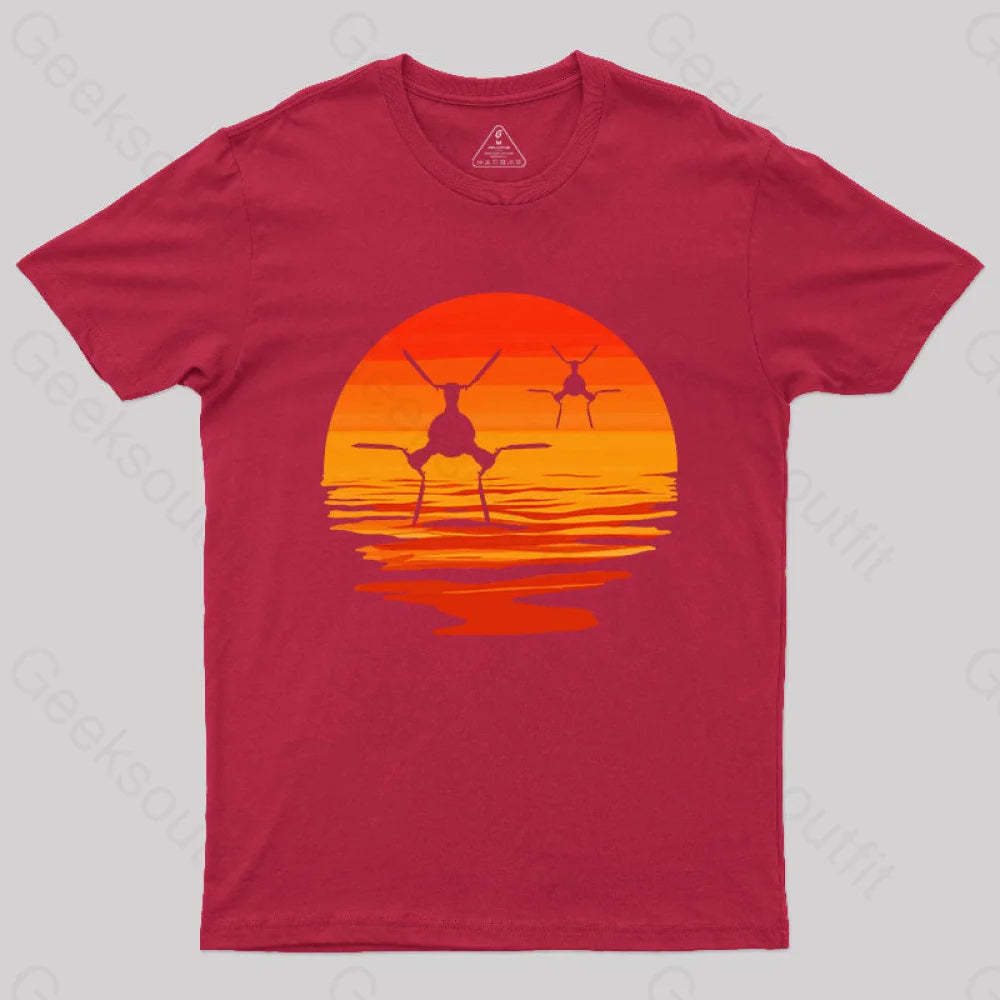 Tie/D Defender T-Shirt Red / S Yc