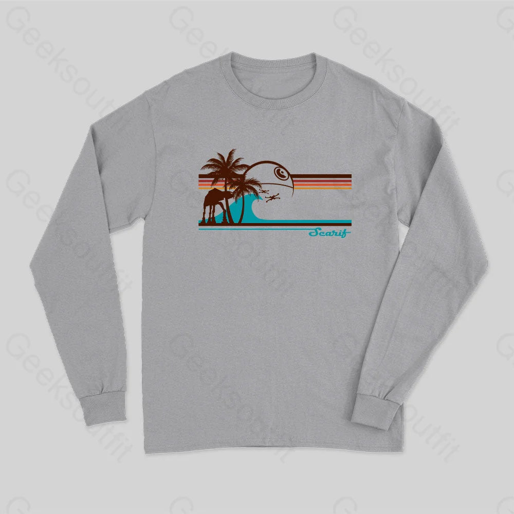Tie Fighters Vintage Nerd Sleeve T-Shirt Grey / S