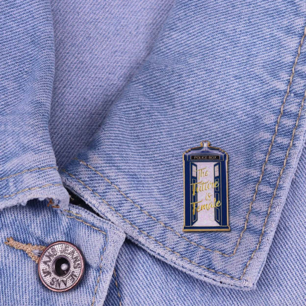 Time Machine Spaceship Pins
