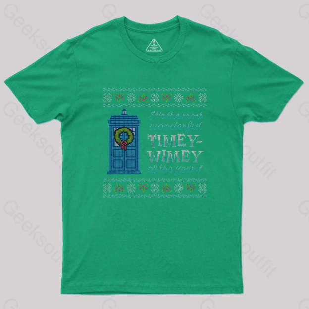Timey-Wimey Sweater T-Shirt Green / S