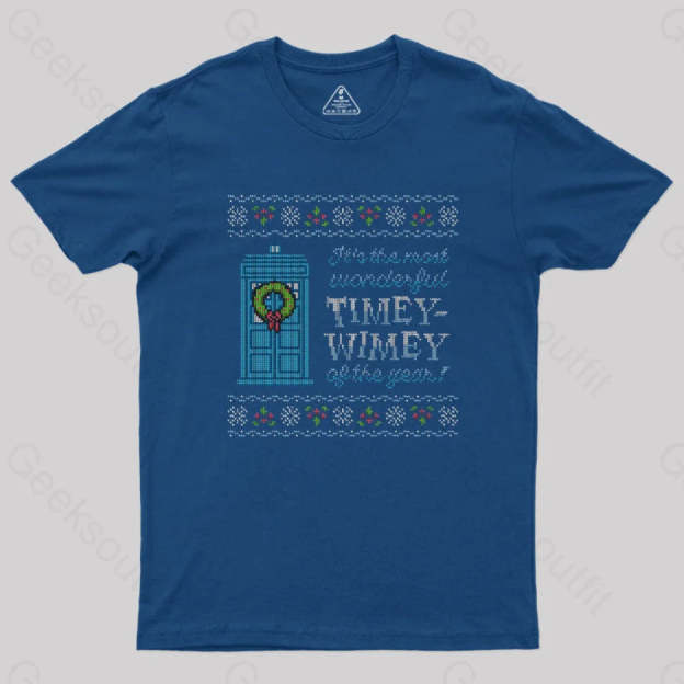 Timey-Wimey Sweater T-Shirt Navy / S