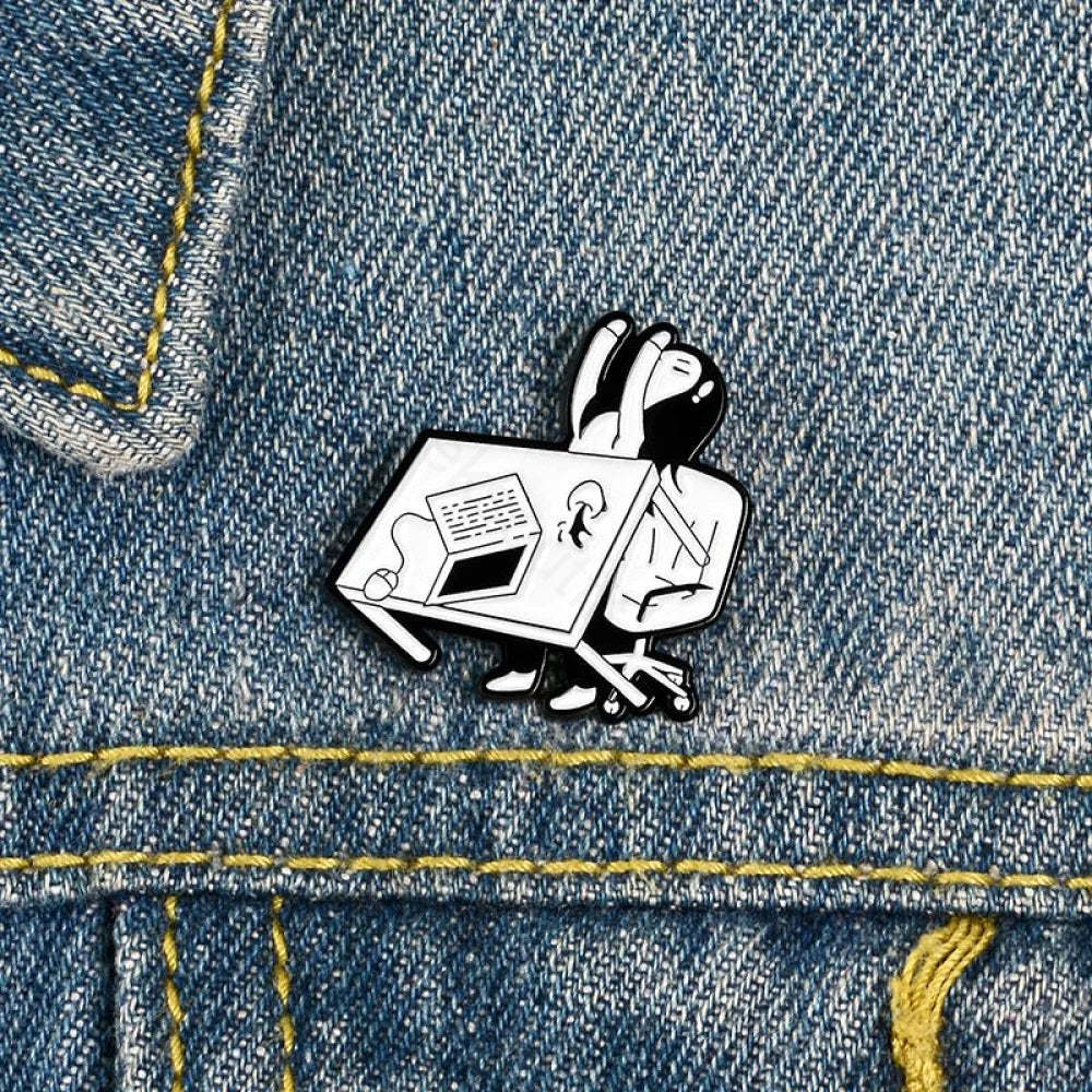 Tired Of Work Enamel Pins - Geeksoutfit