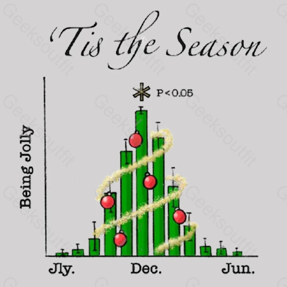 Tis The Season Bar Graph Geek T-Shirt