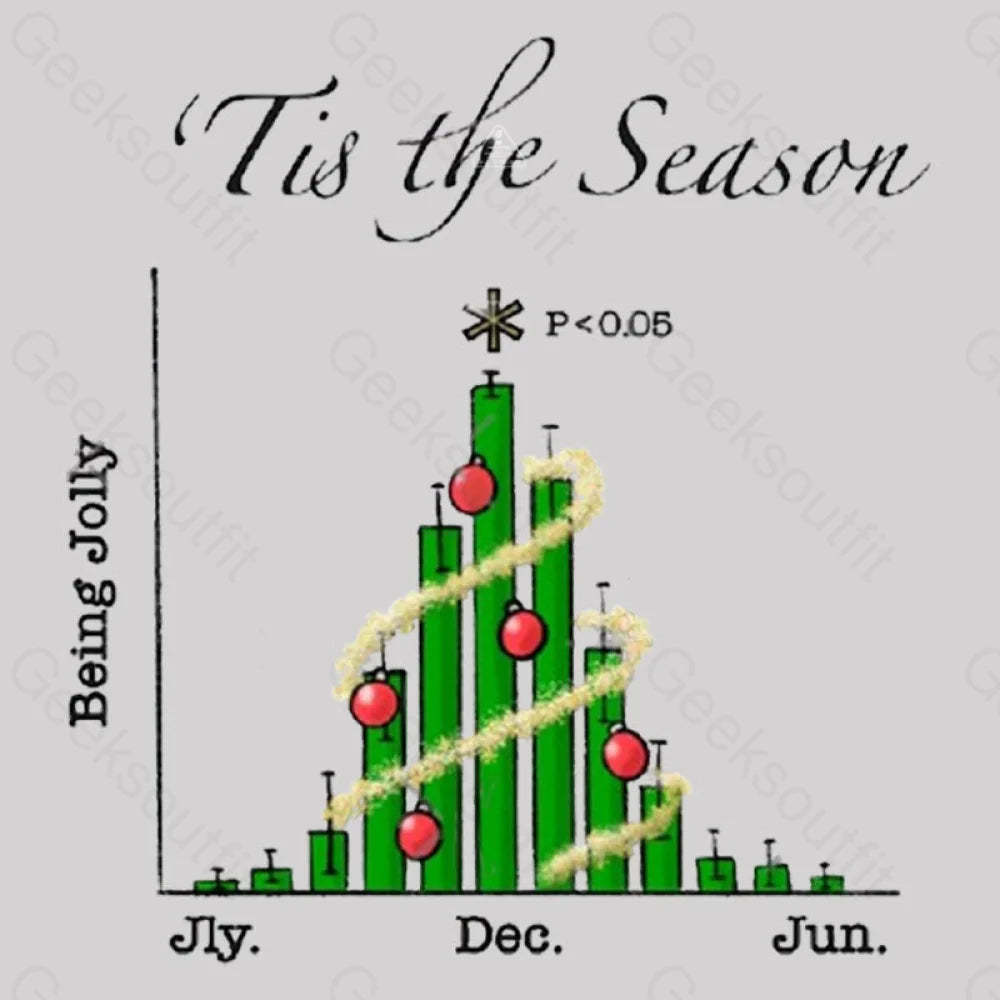 Tis The Season Bar Graph Geek T-Shirt