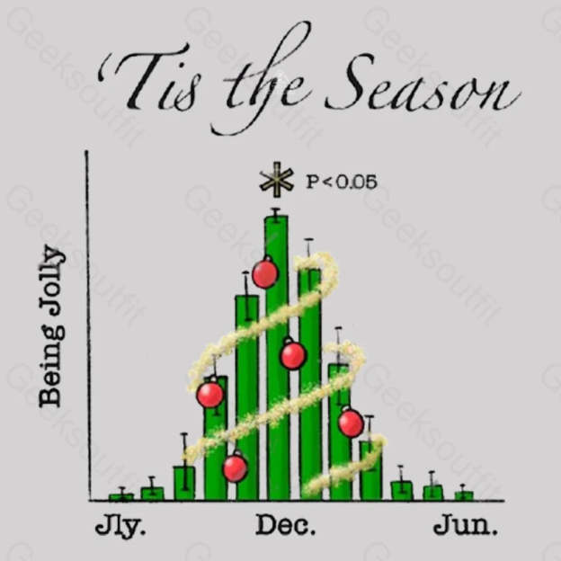Tis The Season Bar Graph Geek T-Shirt