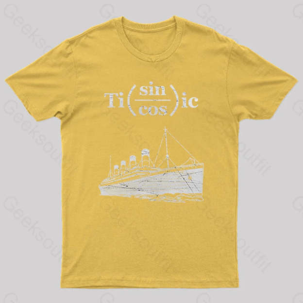 Titanic Formula Geek T-Shirt Yellow / S