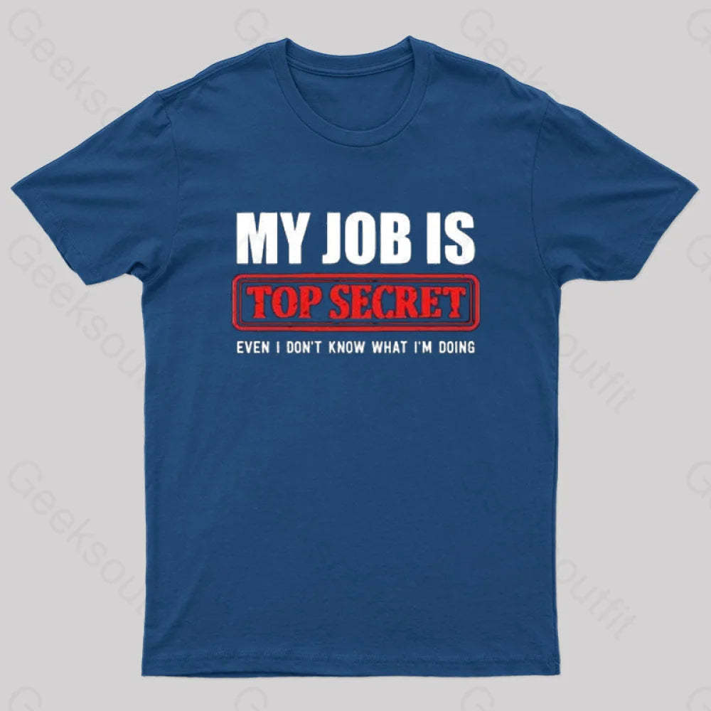 Top Secret Job T-Shirt Navy / S