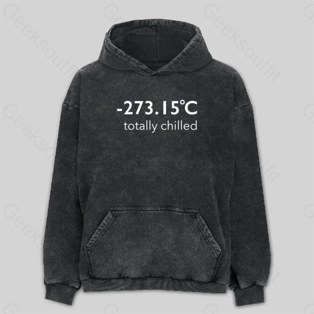 Totally Chilled Washed Hoodie M