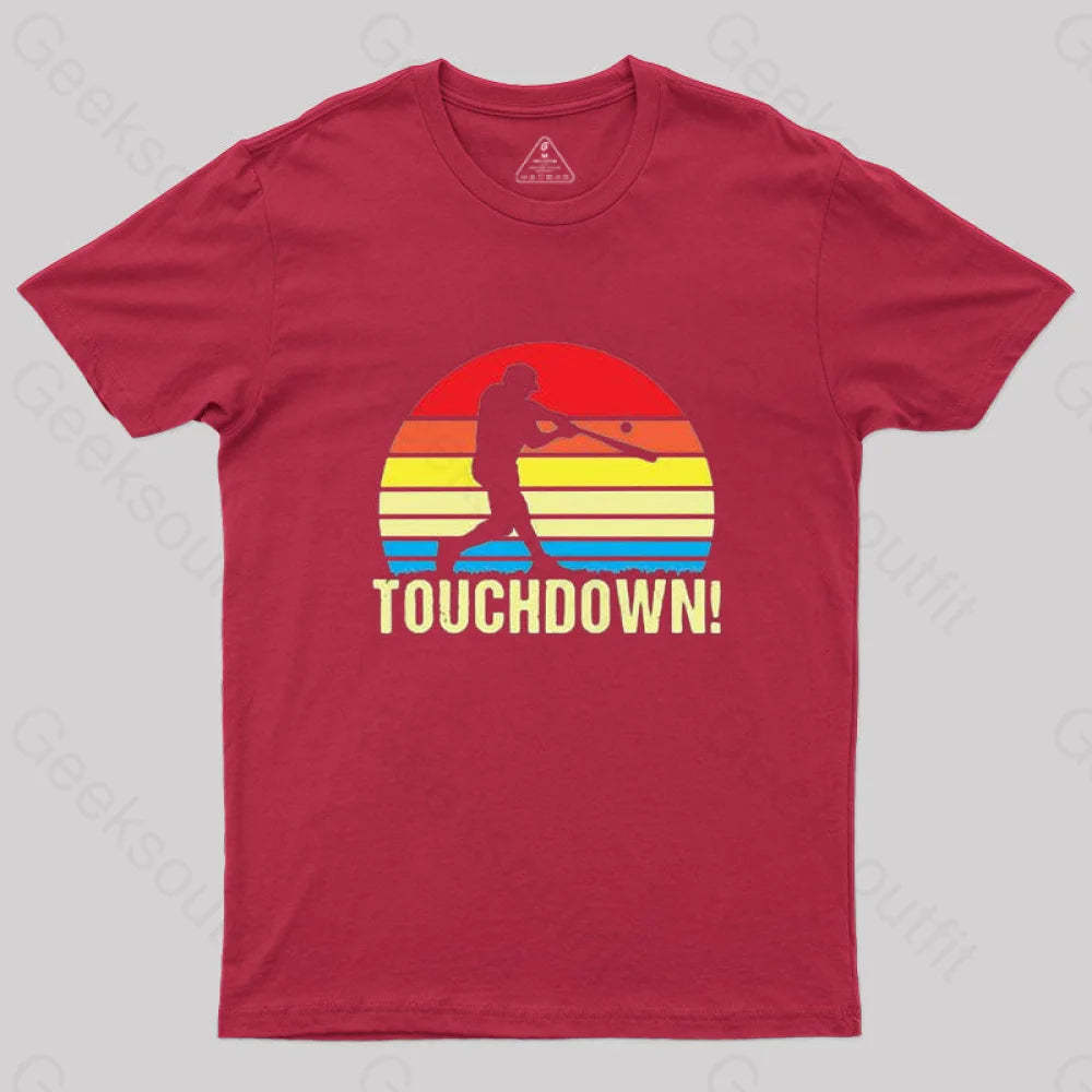 Touchdown Baseball T-Shirt Red / S