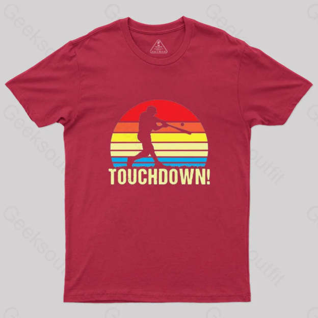 Touchdown Baseball T-Shirt Red / S