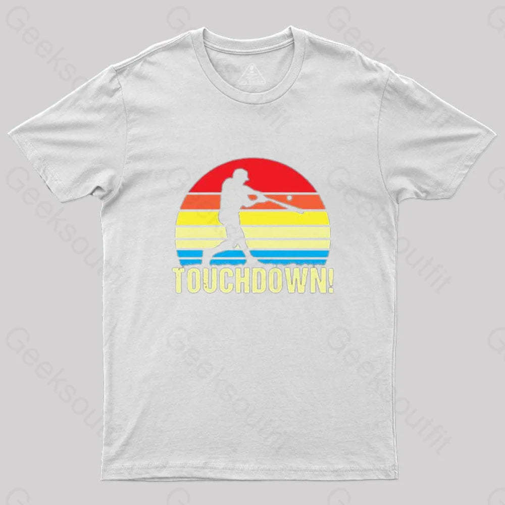Touchdown Baseball T-Shirt White / S