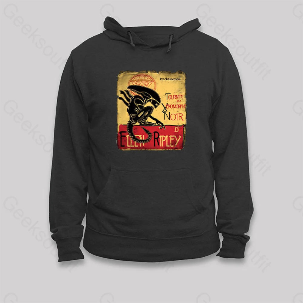 Tournee Du Xenomorphe Doir Hoodie Black / S