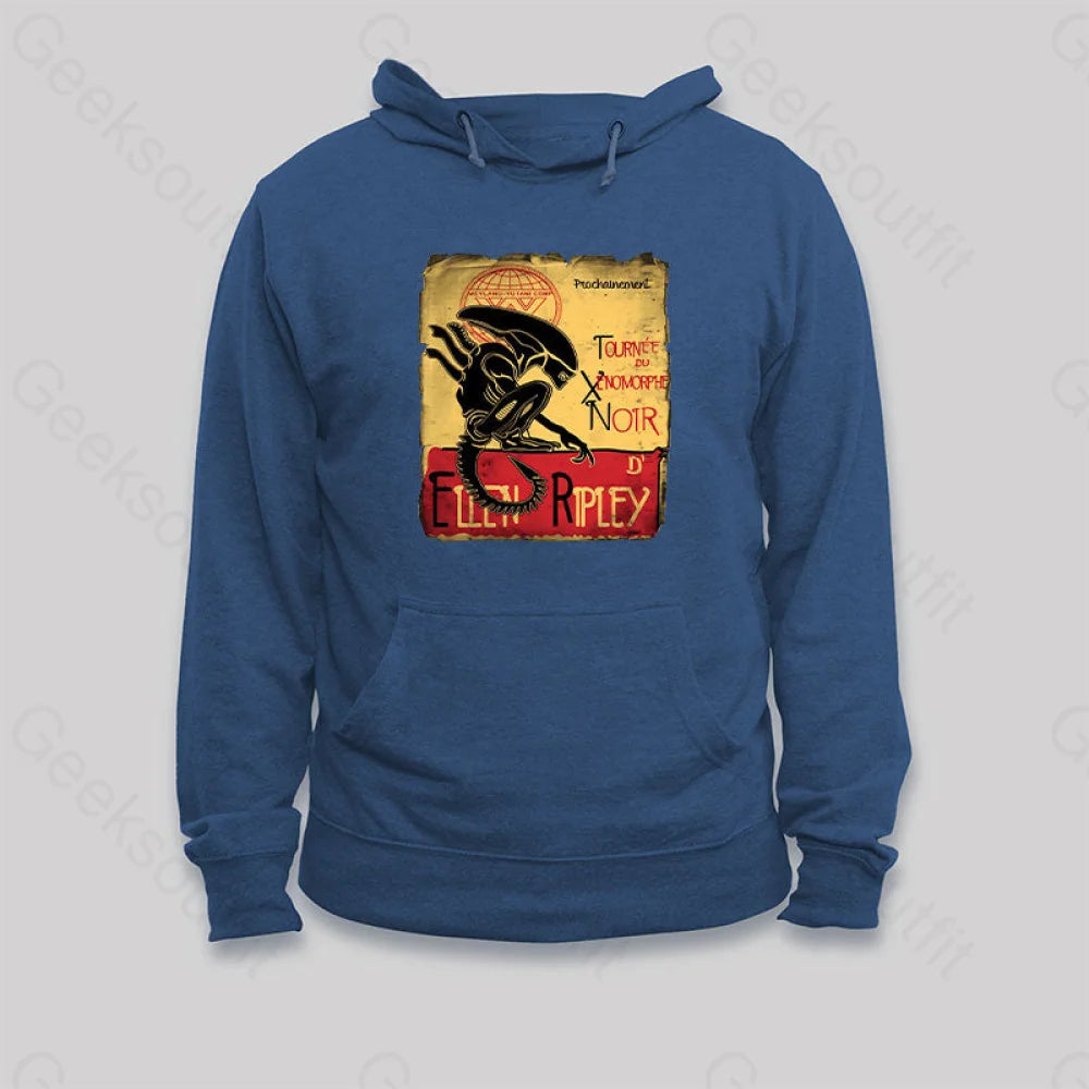 Tournee Du Xenomorphe Doir Hoodie Dark Blue / S