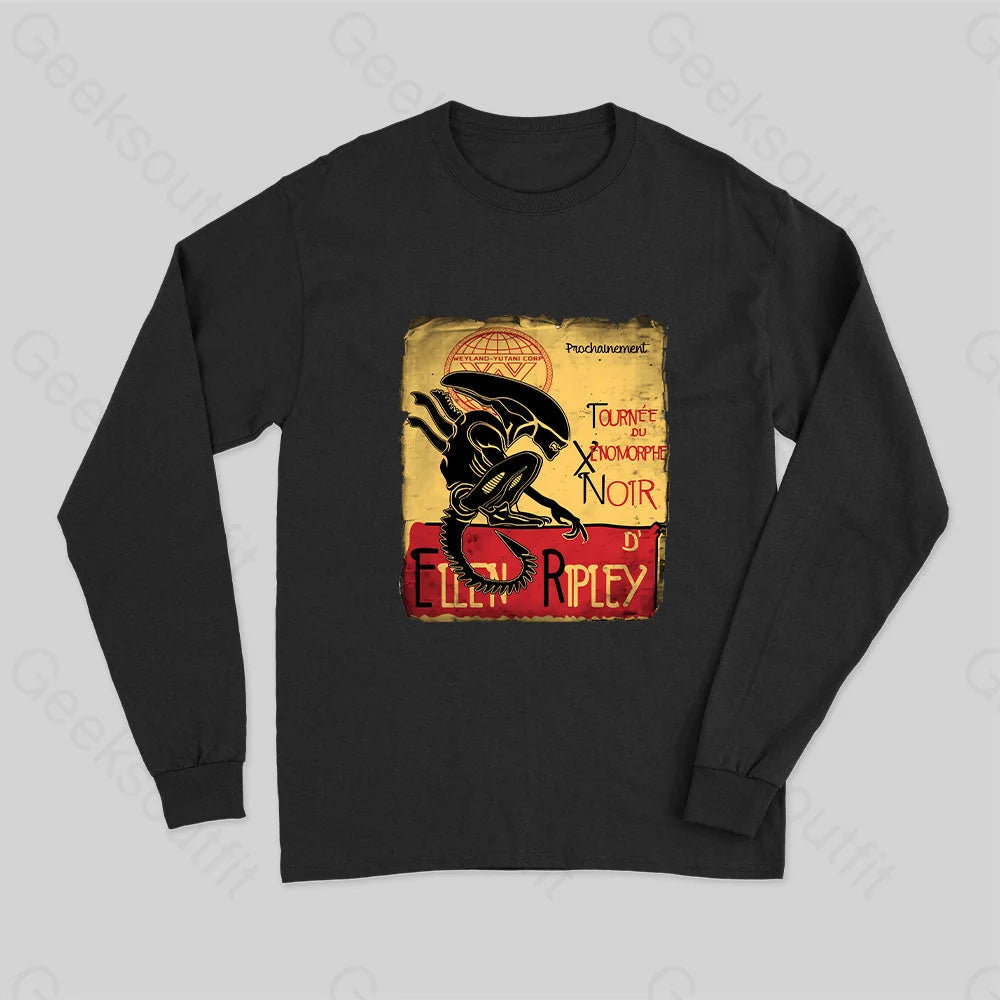 Tournee Du Xenomorphe Doir Long Sleeve T-Shirt Black / S
