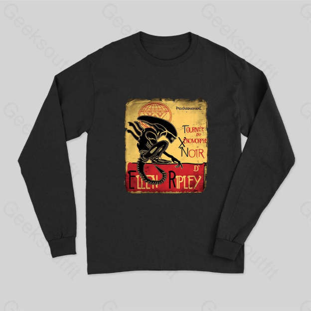 Tournee Du Xenomorphe Doir Long Sleeve T-Shirt Black / S