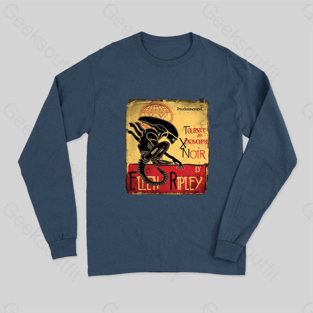 Tournee Du Xenomorphe Doir Long Sleeve T-Shirt Navy / S