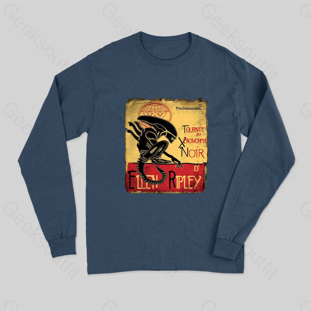Tournee Du Xenomorphe Doir Long Sleeve T-Shirt Navy / S
