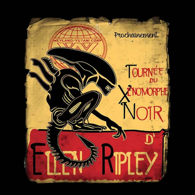 Tournee Du Xenomorphe Doir T-Shirt