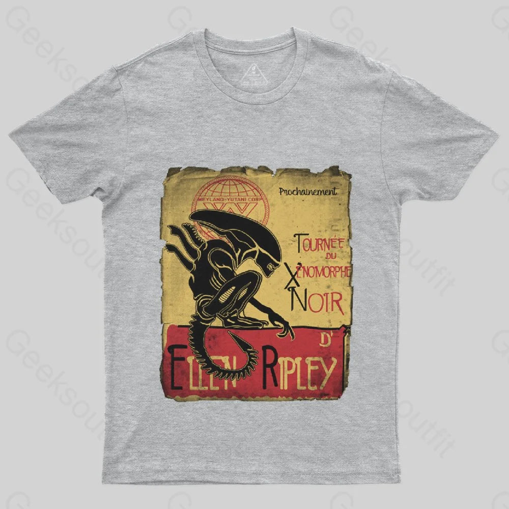 Tournee Du Xenomorphe Doir T-Shirt - Geeksoutfit