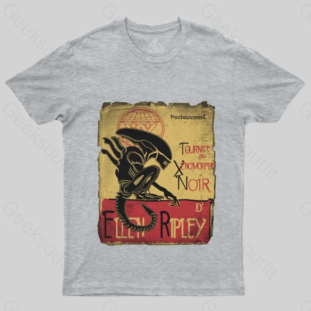 Tournee Du Xenomorphe Doir T-Shirt - Geeksoutfit