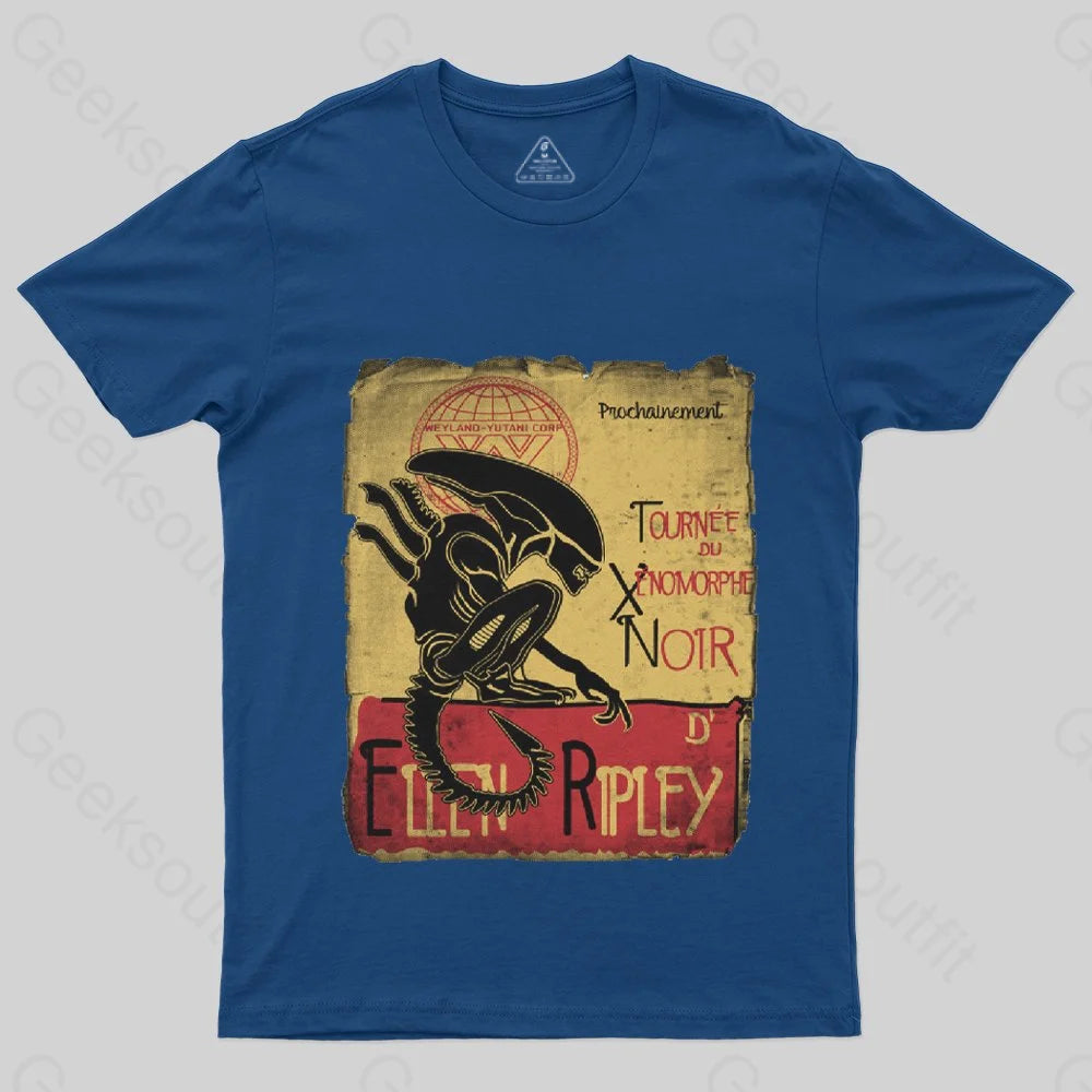 Tournee Du Xenomorphe Doir T-Shirt - Geeksoutfit