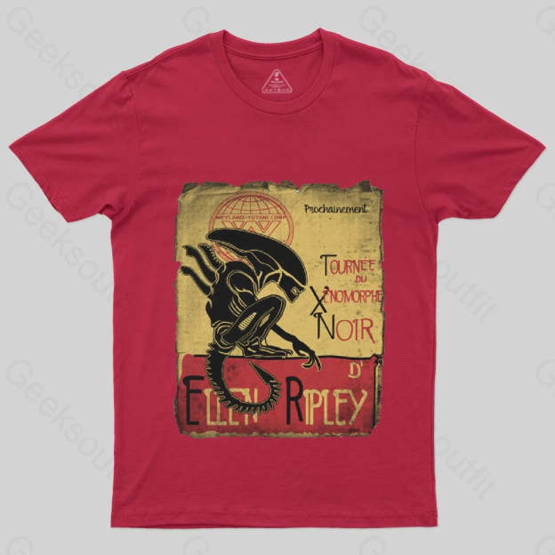 Tournee Du Xenomorphe Doir T-Shirt - Geeksoutfit