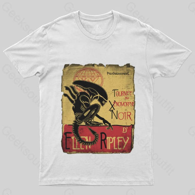 Tournee Du Xenomorphe Doir T-Shirt - Geeksoutfit