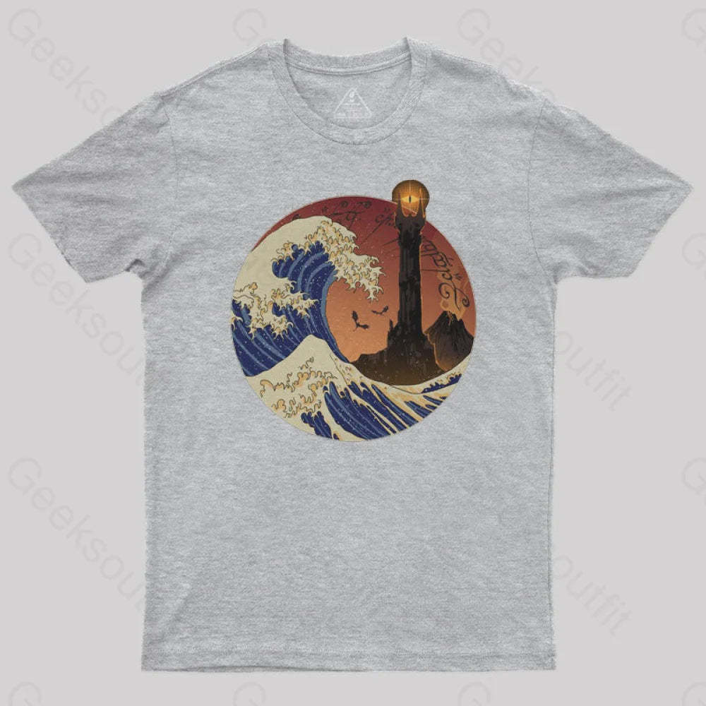 Tower Wave Geek T-Shirt Grey / S