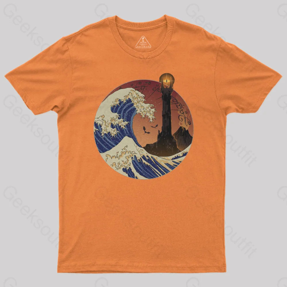 Tower Wave Geek T-Shirt Orange / S