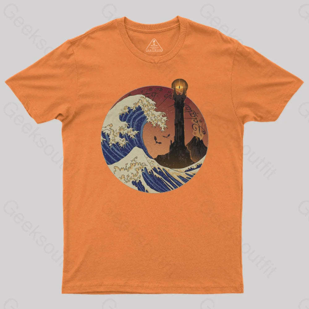Tower Wave Geek T-Shirt Orange / S