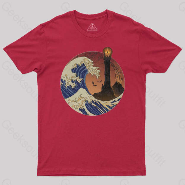 Tower Wave Geek T-Shirt Red / S