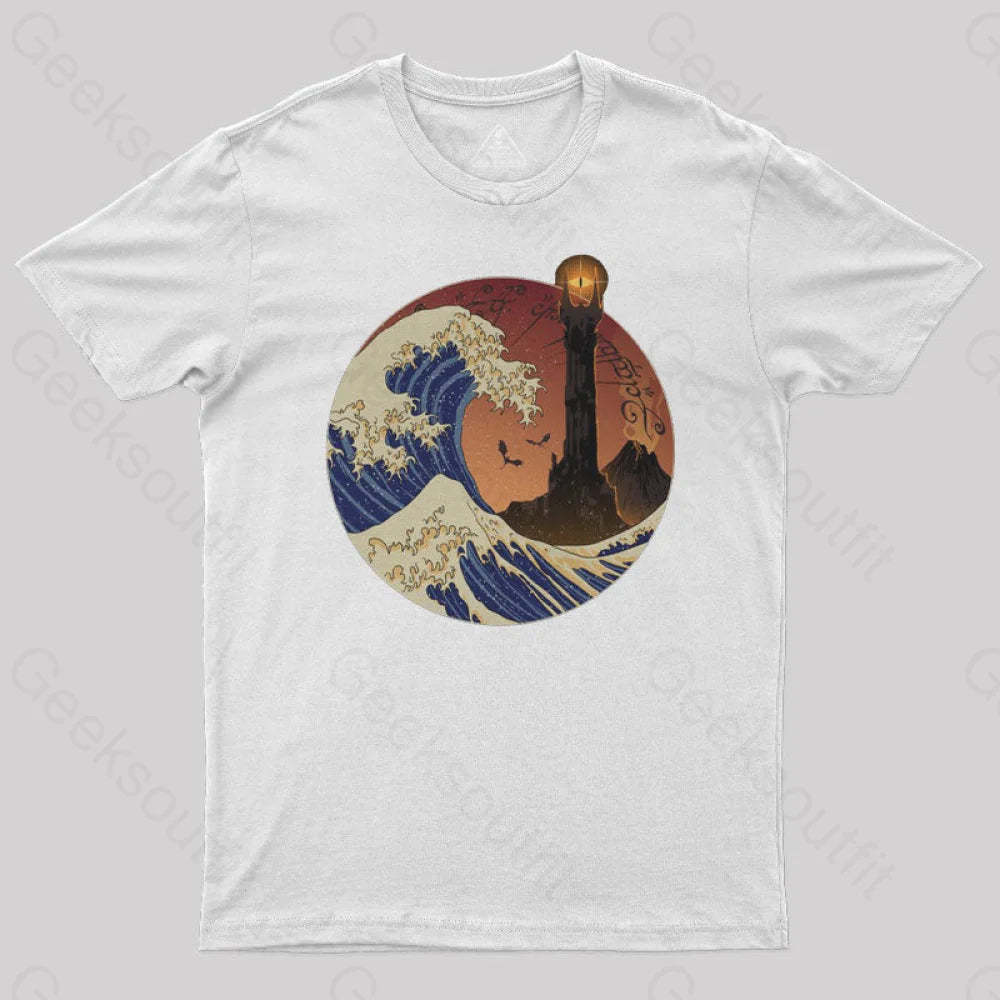 Tower Wave Geek T-Shirt White / S