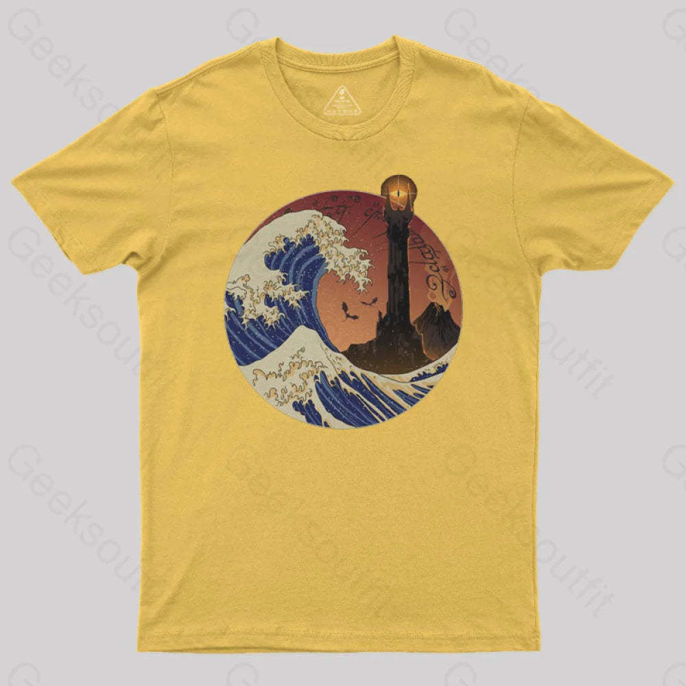 Tower Wave Geek T-Shirt Yellow / S