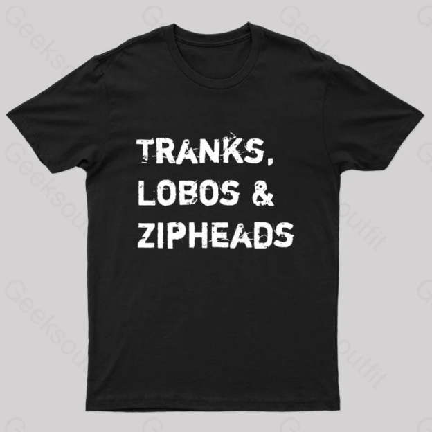 Tranks Lobos & Zipheads Nerd T-Shirt Black / S