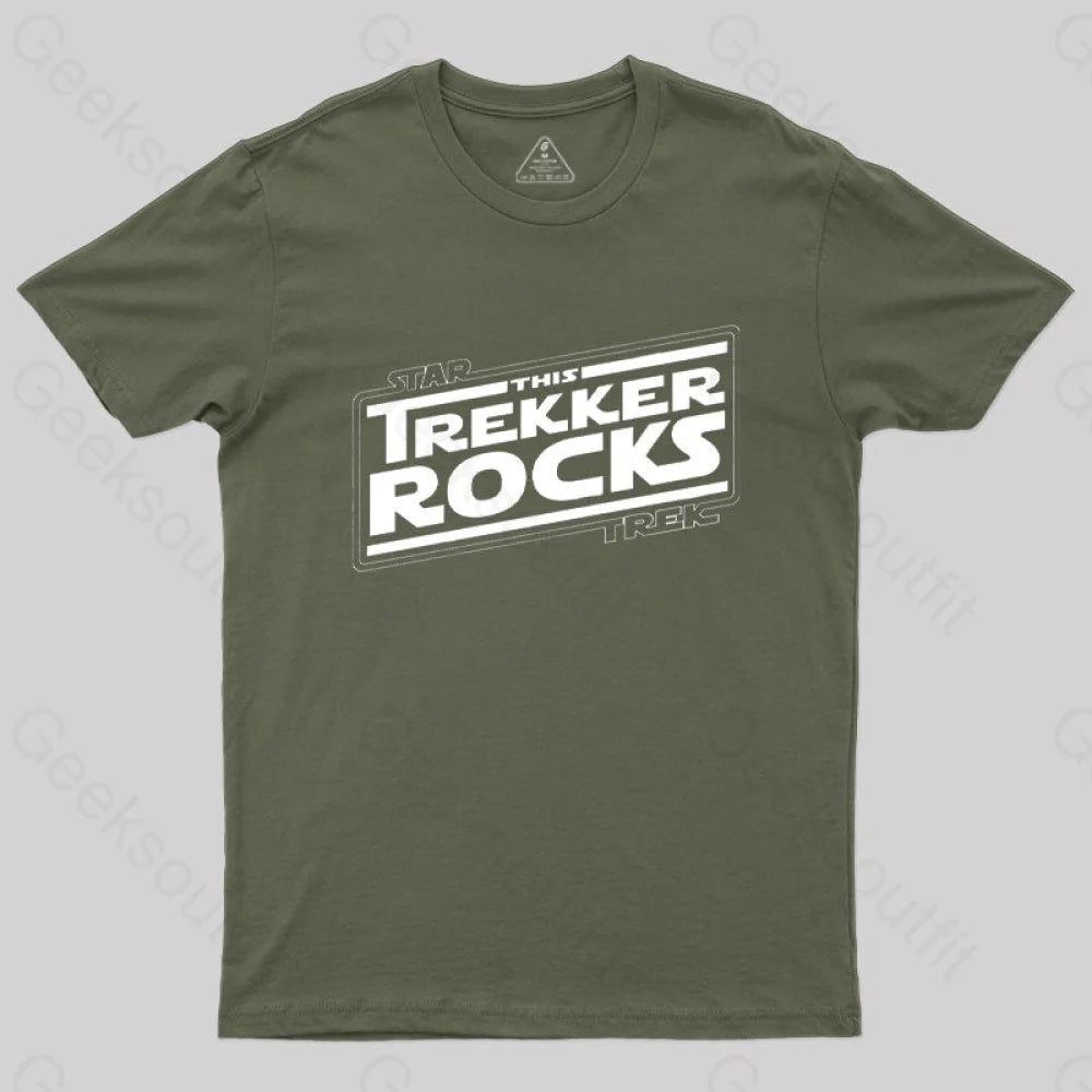 Trekkers Rock T-Shirt Army Green / S