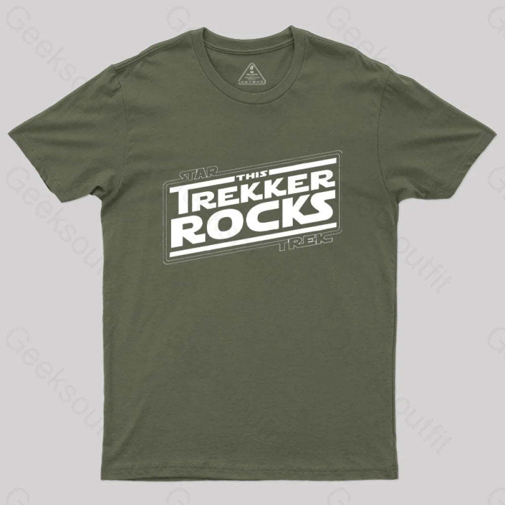 Trekkers Rock T-Shirt Army Green / S