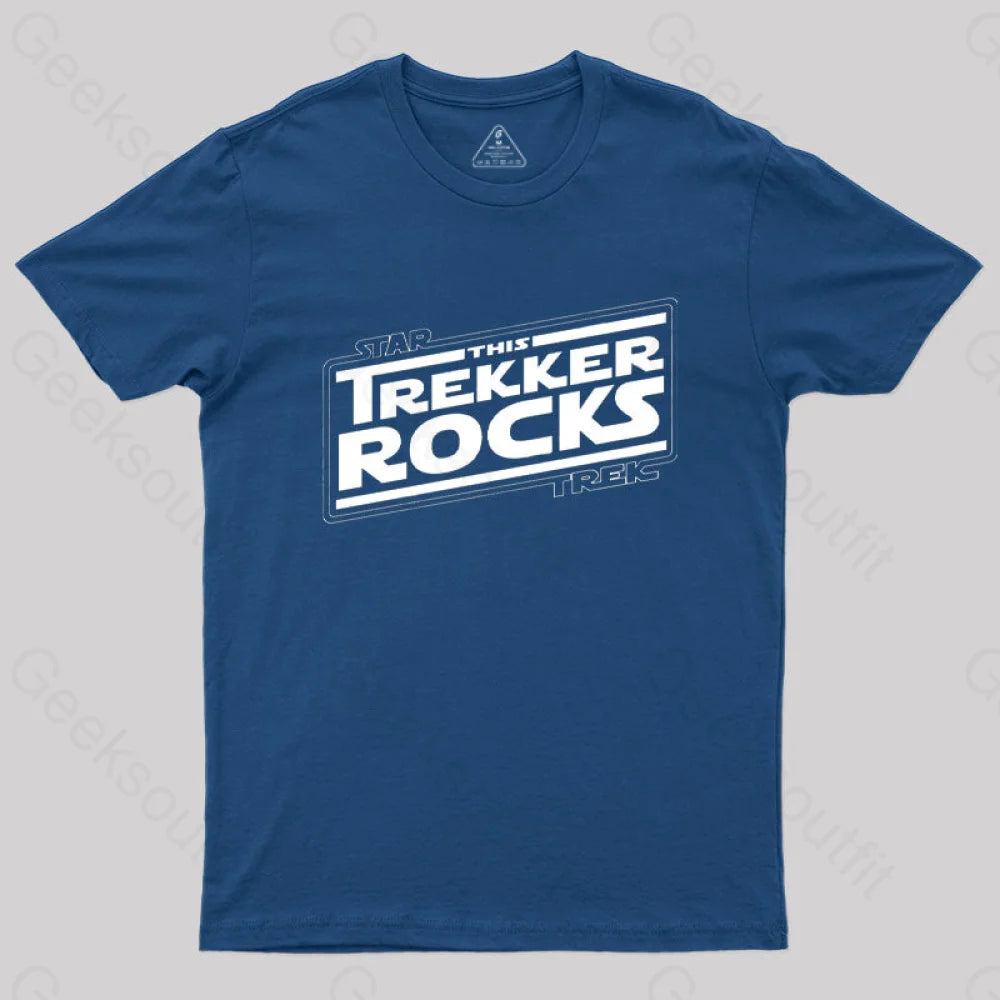 Trekkers Rock T-Shirt Navy / S