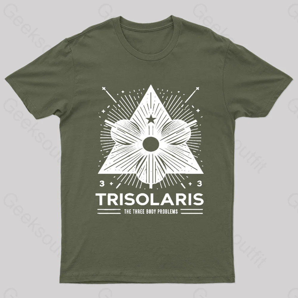 Trisolaris 3 Body Problem Nerd T-Shirt Army Green / S